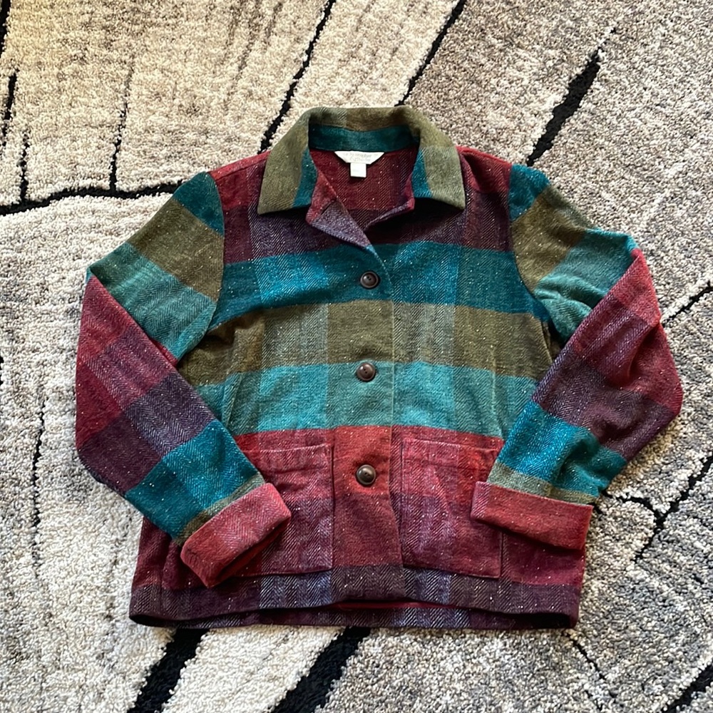 Multicolored jacket. Size Lg. Christopher & Banks